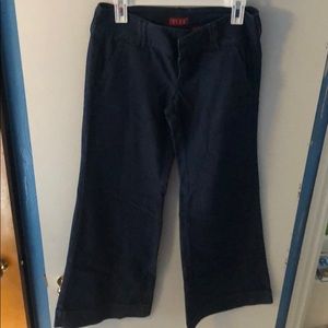 Mid rise wide leg pants